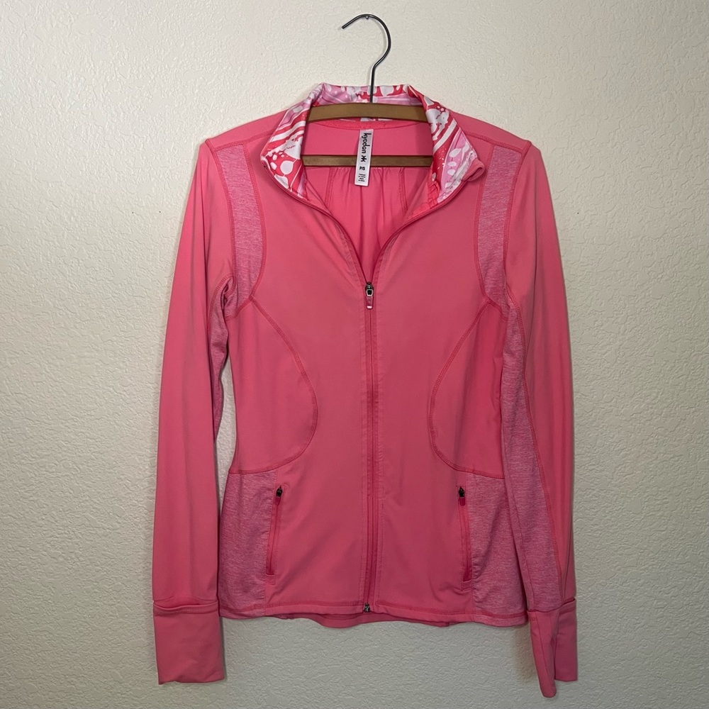 Womens Kyodan Pink Athletic Zip Up Jacket Size Small